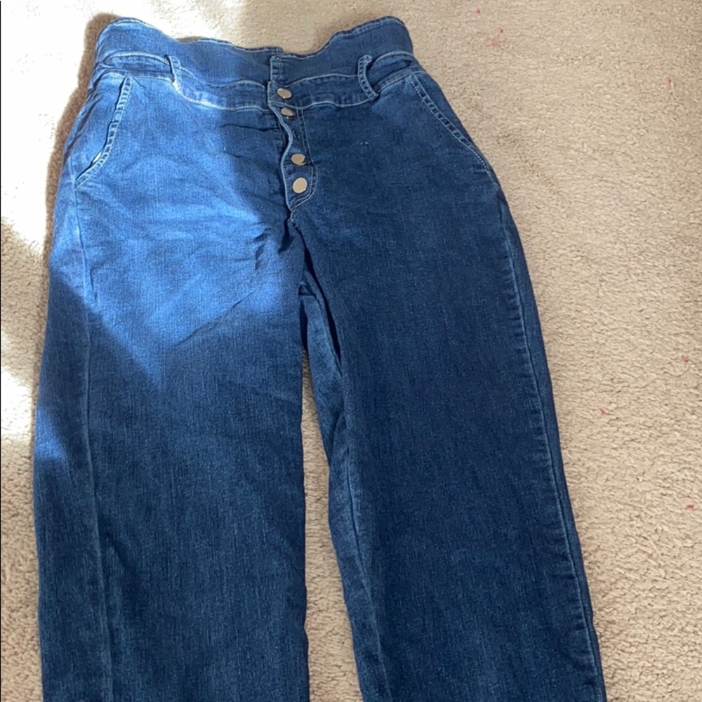 Highwasted button up denim jeans